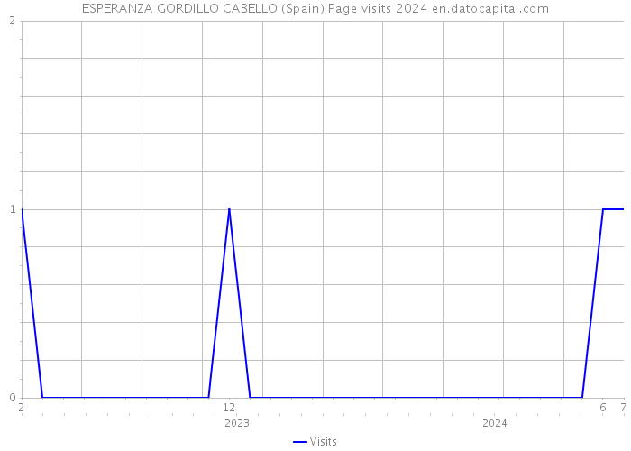 ESPERANZA GORDILLO CABELLO (Spain) Page visits 2024 
