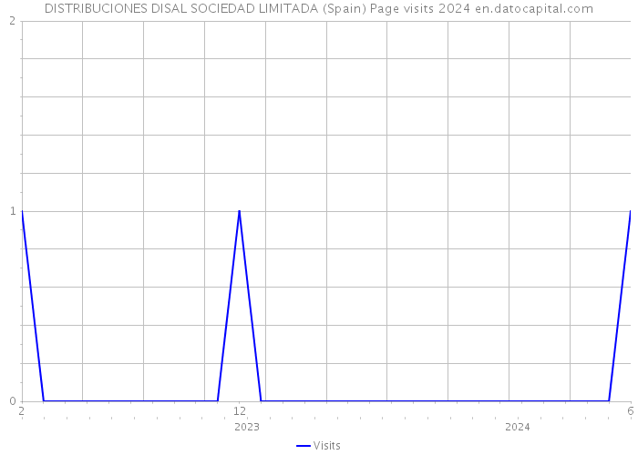 DISTRIBUCIONES DISAL SOCIEDAD LIMITADA (Spain) Page visits 2024 