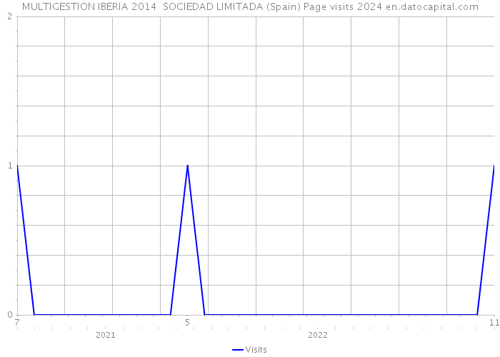 MULTIGESTION IBERIA 2014 SOCIEDAD LIMITADA (Spain) Page visits 2024 