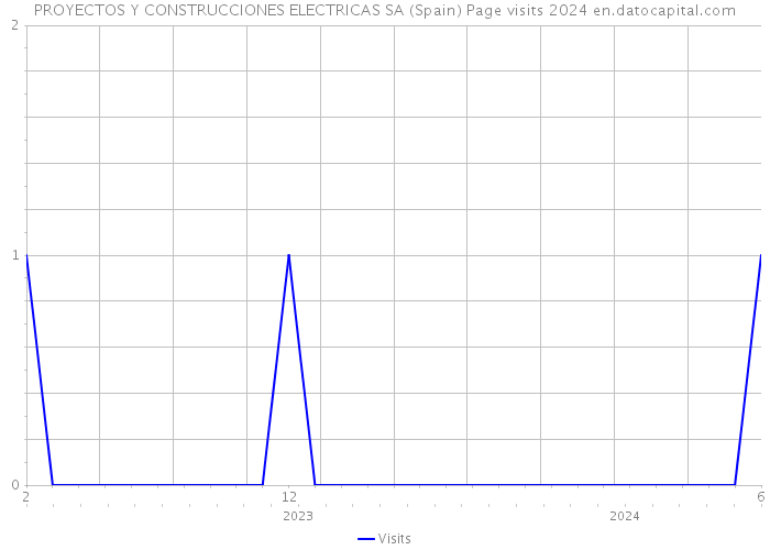 PROYECTOS Y CONSTRUCCIONES ELECTRICAS SA (Spain) Page visits 2024 