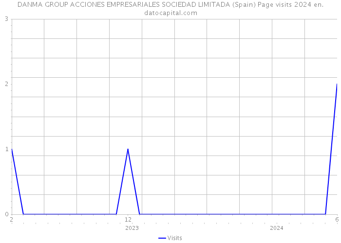 DANMA GROUP ACCIONES EMPRESARIALES SOCIEDAD LIMITADA (Spain) Page visits 2024 