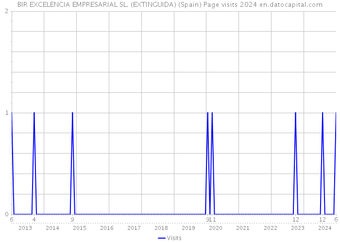 BIR EXCELENCIA EMPRESARIAL SL. (EXTINGUIDA) (Spain) Page visits 2024 