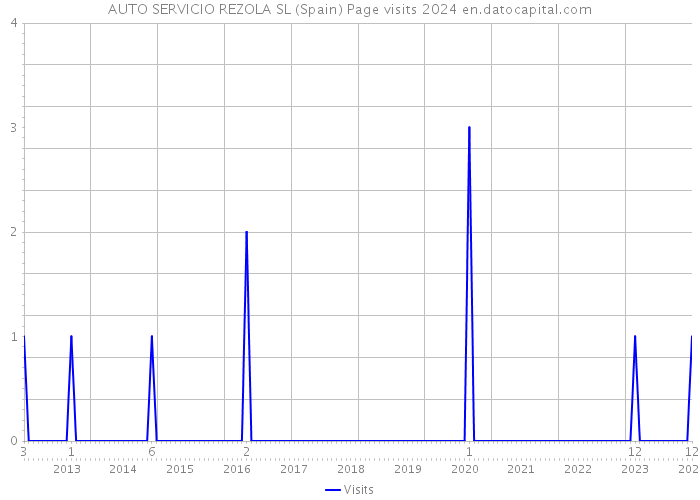 AUTO SERVICIO REZOLA SL (Spain) Page visits 2024 