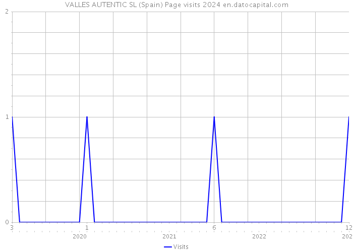 VALLES AUTENTIC SL (Spain) Page visits 2024 