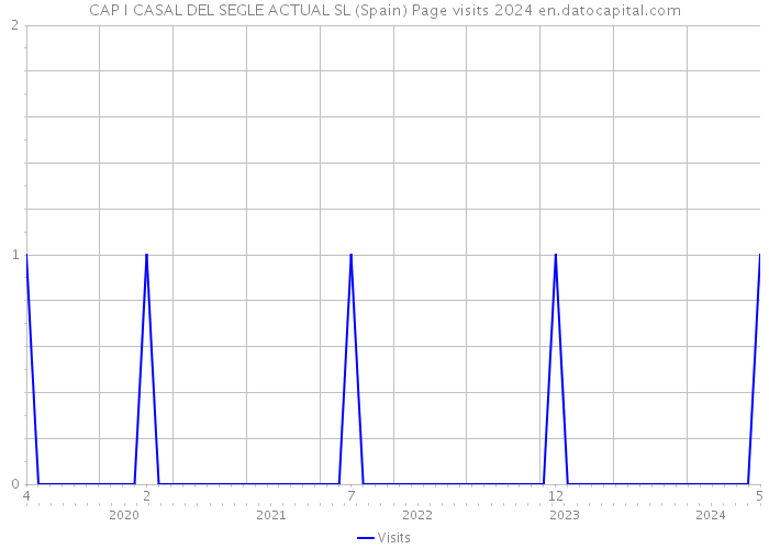 CAP I CASAL DEL SEGLE ACTUAL SL (Spain) Page visits 2024 