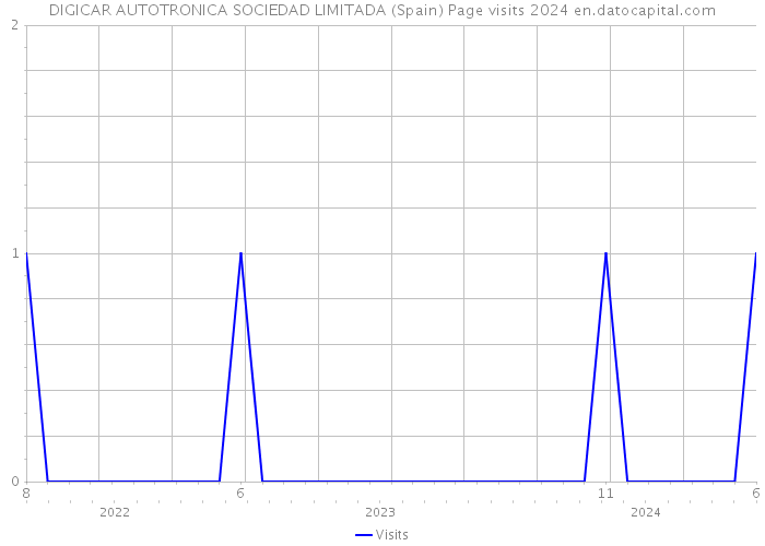 DIGICAR AUTOTRONICA SOCIEDAD LIMITADA (Spain) Page visits 2024 
