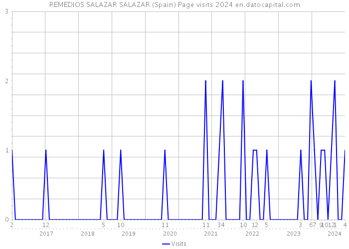 REMEDIOS SALAZAR SALAZAR (Spain) Page visits 2024 