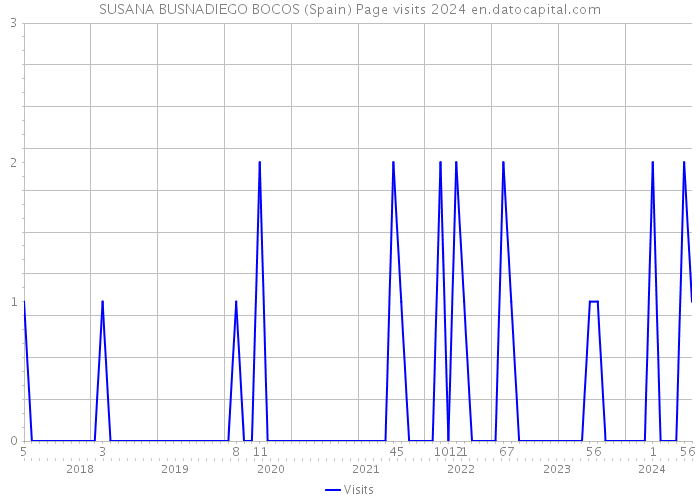 SUSANA BUSNADIEGO BOCOS (Spain) Page visits 2024 