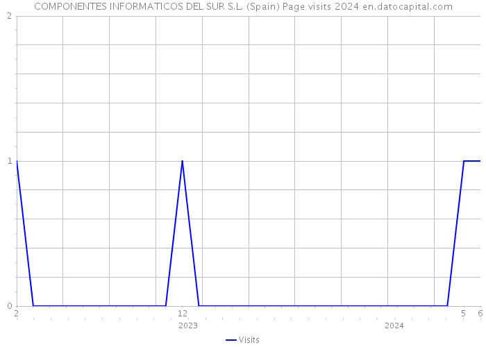 COMPONENTES INFORMATICOS DEL SUR S.L. (Spain) Page visits 2024 