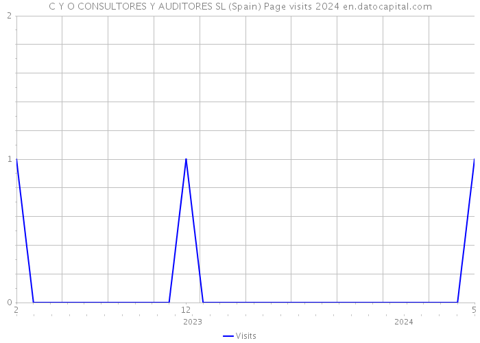 C Y O CONSULTORES Y AUDITORES SL (Spain) Page visits 2024 