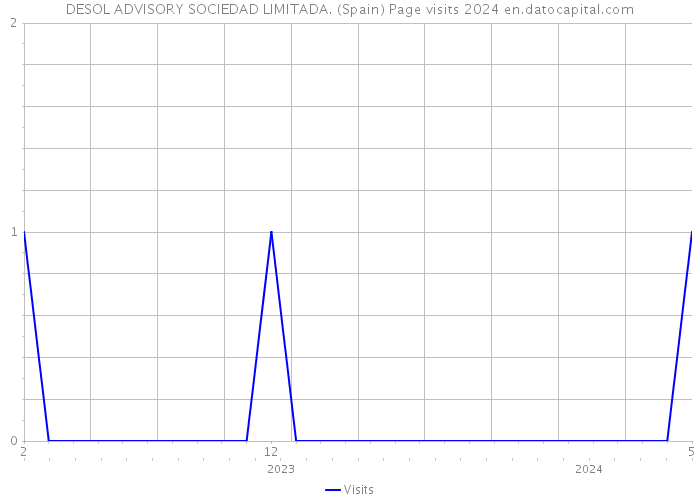 DESOL ADVISORY SOCIEDAD LIMITADA. (Spain) Page visits 2024 