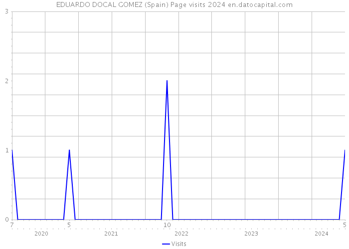 EDUARDO DOCAL GOMEZ (Spain) Page visits 2024 