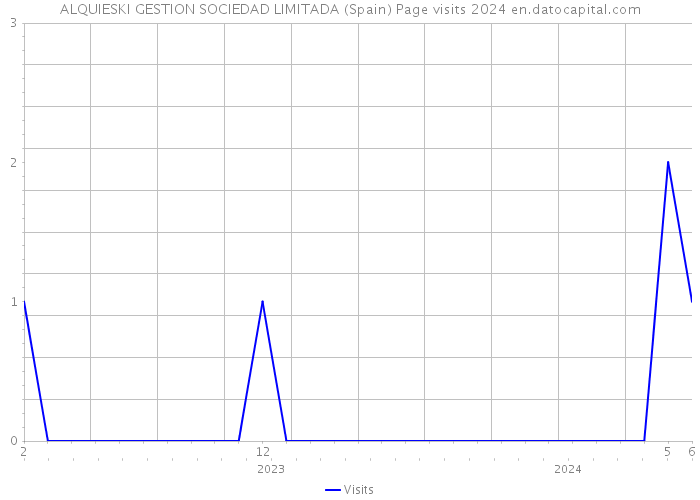ALQUIESKI GESTION SOCIEDAD LIMITADA (Spain) Page visits 2024 
