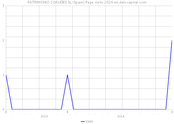 PATRIMONIO CORUÑES SL (Spain) Page visits 2024 