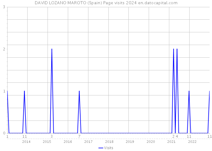 DAVID LOZANO MAROTO (Spain) Page visits 2024 