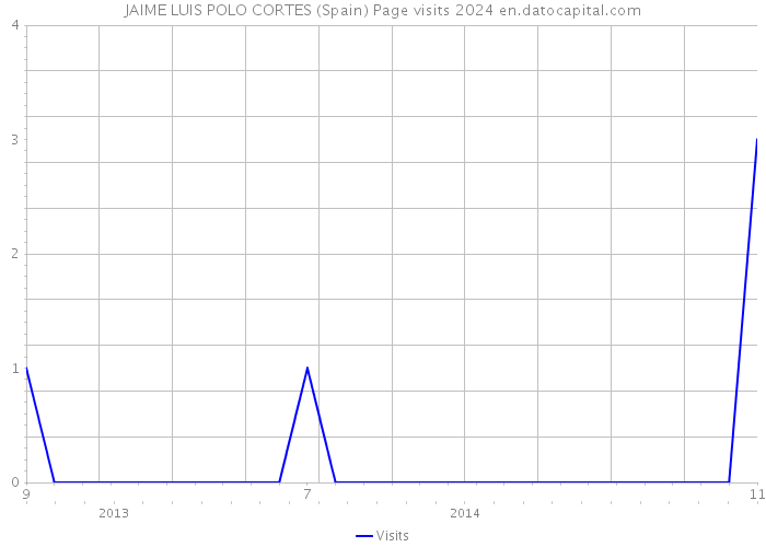 JAIME LUIS POLO CORTES (Spain) Page visits 2024 