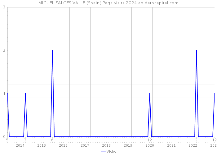 MIGUEL FALCES VALLE (Spain) Page visits 2024 