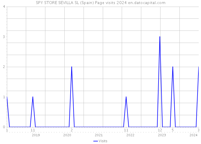 SPY STORE SEVILLA SL (Spain) Page visits 2024 