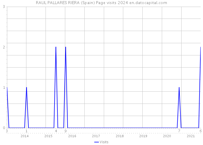 RAUL PALLARES RIERA (Spain) Page visits 2024 