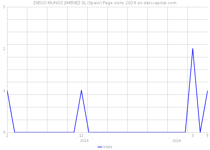 DIEGO MUNOZ JIMENEZ SL (Spain) Page visits 2024 