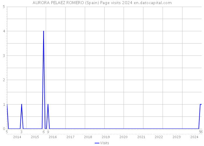 AURORA PELAEZ ROMERO (Spain) Page visits 2024 