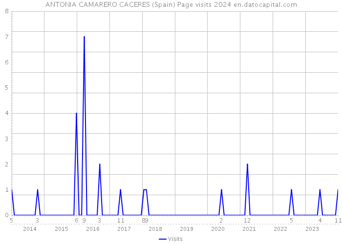 ANTONIA CAMARERO CACERES (Spain) Page visits 2024 