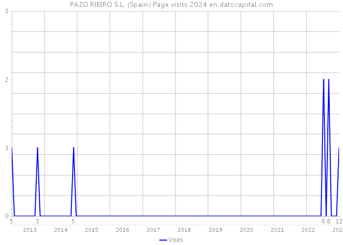 PAZO RIEIRO S.L. (Spain) Page visits 2024 