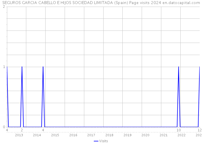 SEGUROS GARCIA CABELLO E HIJOS SOCIEDAD LIMITADA (Spain) Page visits 2024 