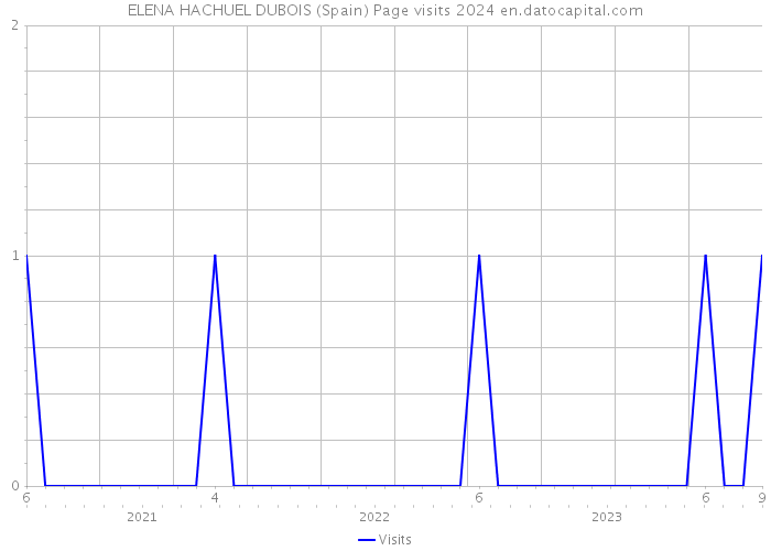 ELENA HACHUEL DUBOIS (Spain) Page visits 2024 