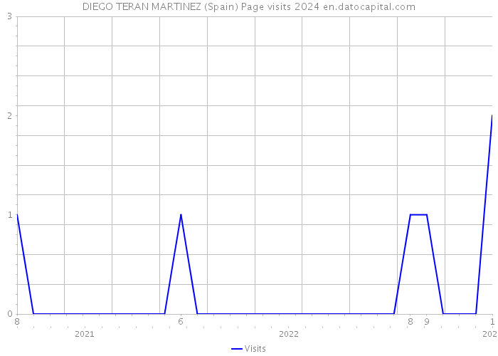 DIEGO TERAN MARTINEZ (Spain) Page visits 2024 