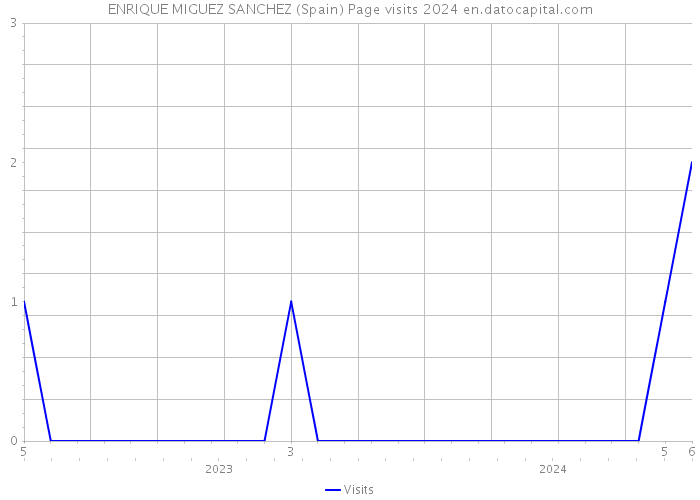 ENRIQUE MIGUEZ SANCHEZ (Spain) Page visits 2024 