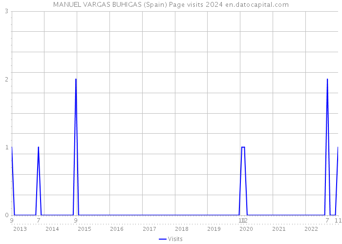 MANUEL VARGAS BUHIGAS (Spain) Page visits 2024 