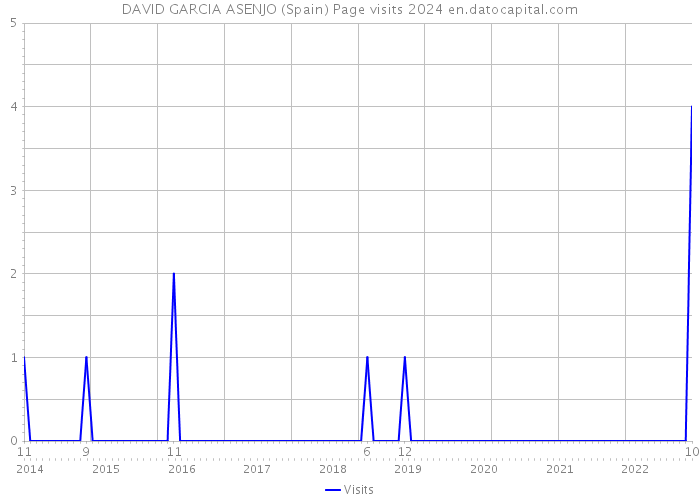 DAVID GARCIA ASENJO (Spain) Page visits 2024 