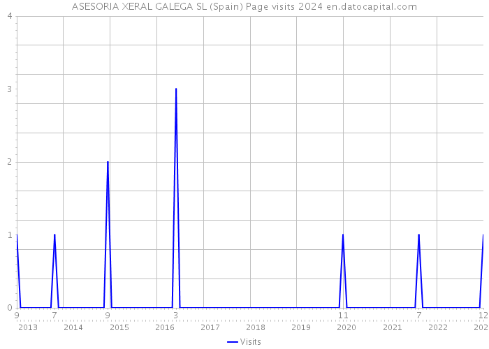 ASESORIA XERAL GALEGA SL (Spain) Page visits 2024 