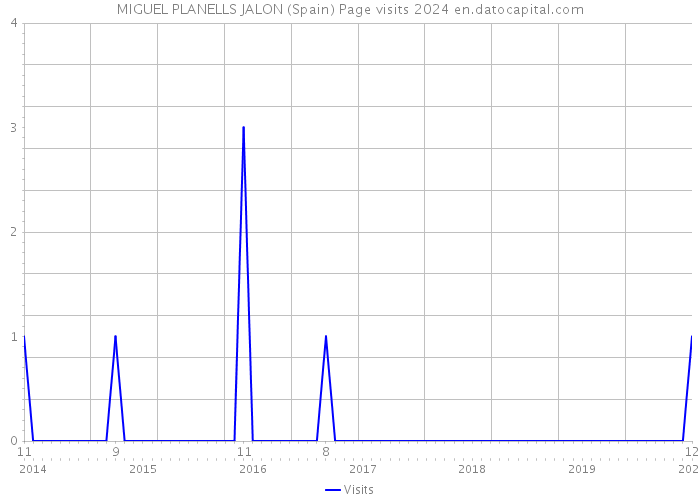 MIGUEL PLANELLS JALON (Spain) Page visits 2024 