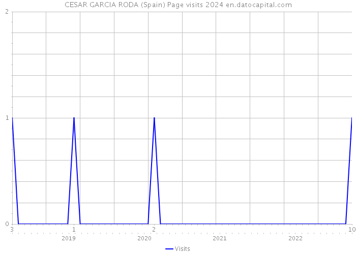 CESAR GARCIA RODA (Spain) Page visits 2024 
