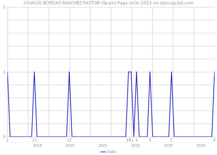 IGNACIO BORDAS SANCHEZ PASTOR (Spain) Page visits 2024 
