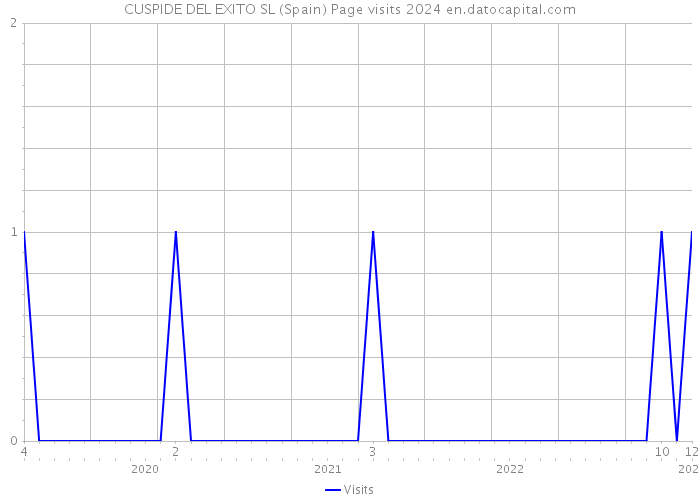 CUSPIDE DEL EXITO SL (Spain) Page visits 2024 