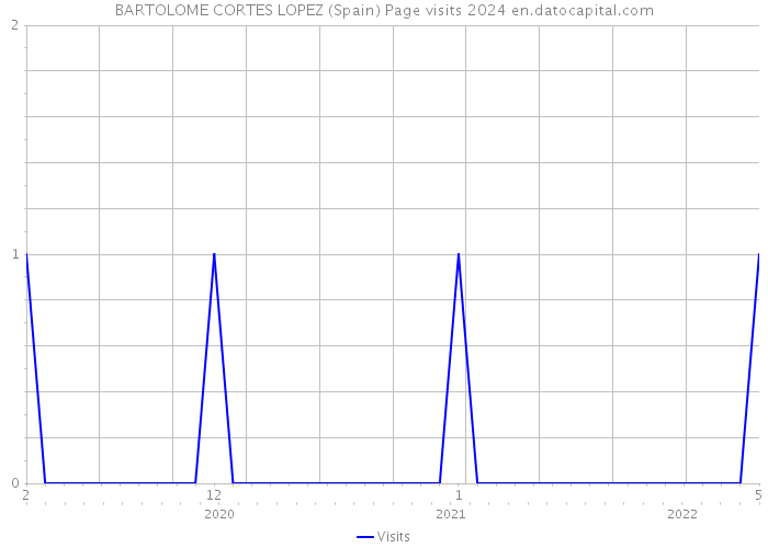 BARTOLOME CORTES LOPEZ (Spain) Page visits 2024 