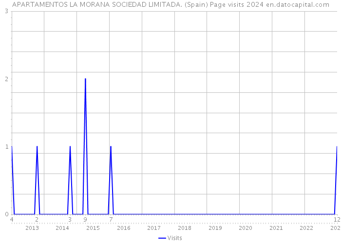 APARTAMENTOS LA MORANA SOCIEDAD LIMITADA. (Spain) Page visits 2024 