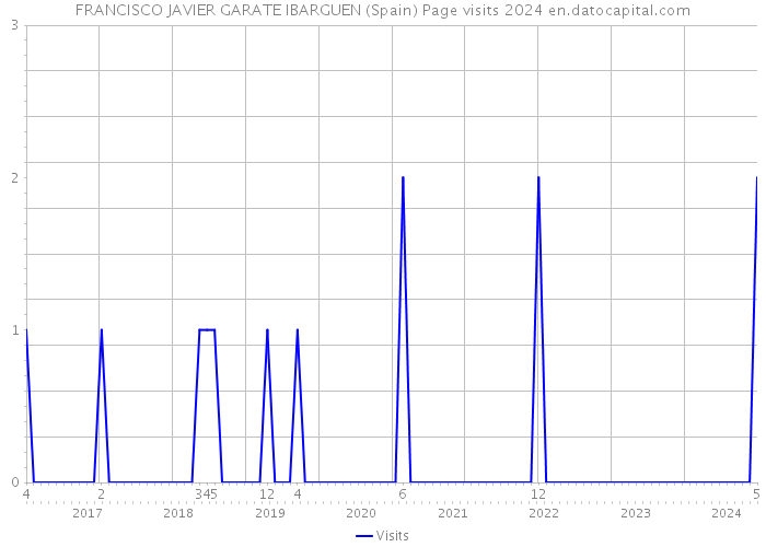 FRANCISCO JAVIER GARATE IBARGUEN (Spain) Page visits 2024 