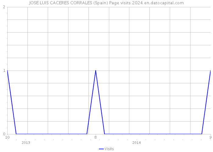 JOSE LUIS CACERES CORRALES (Spain) Page visits 2024 