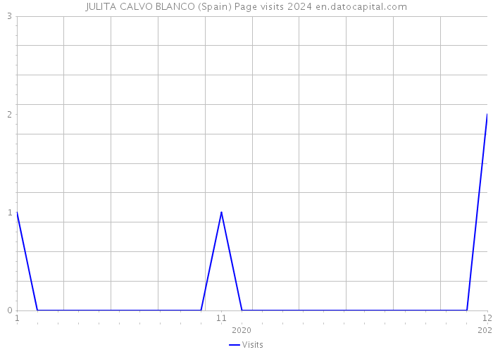 JULITA CALVO BLANCO (Spain) Page visits 2024 