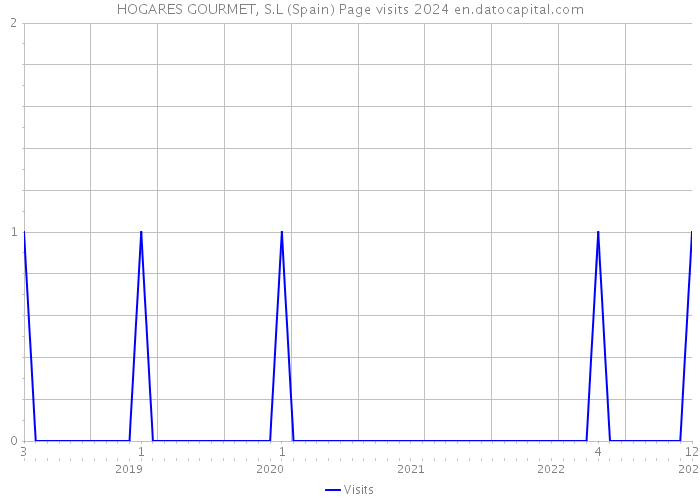HOGARES GOURMET, S.L (Spain) Page visits 2024 