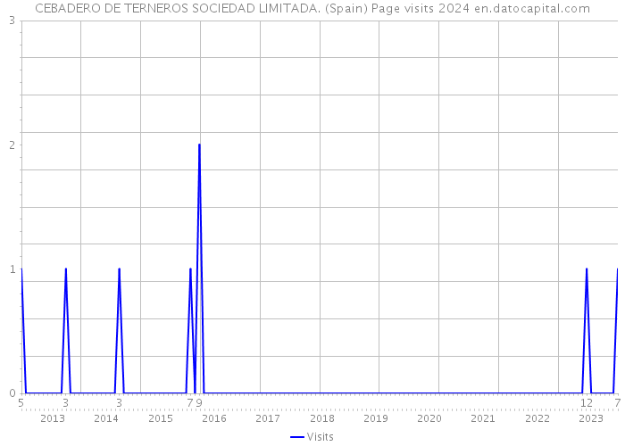 CEBADERO DE TERNEROS SOCIEDAD LIMITADA. (Spain) Page visits 2024 