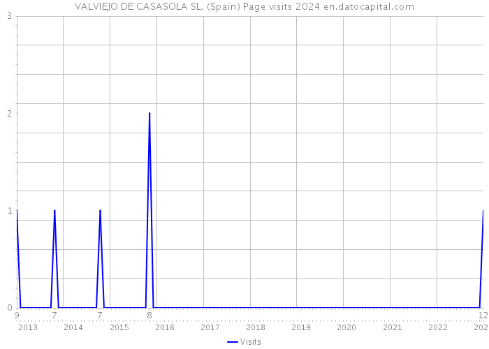 VALVIEJO DE CASASOLA SL. (Spain) Page visits 2024 