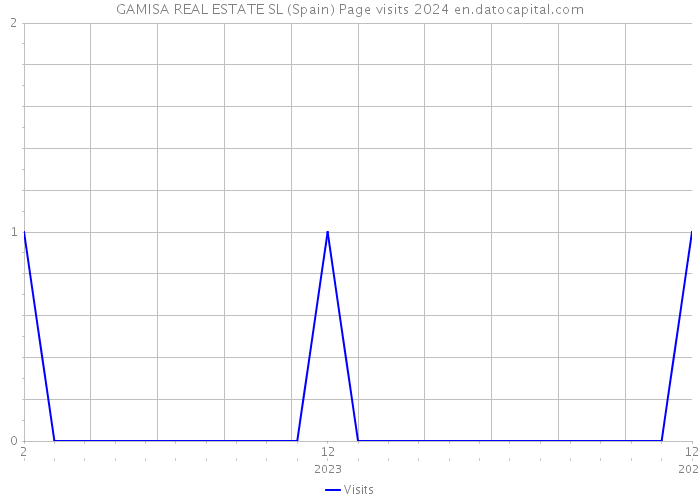 GAMISA REAL ESTATE SL (Spain) Page visits 2024 