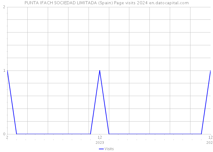 PUNTA IFACH SOCIEDAD LIMITADA (Spain) Page visits 2024 