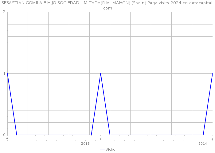 SEBASTIAN GOMILA E HIJO SOCIEDAD LIMITADA(R.M. MAHON) (Spain) Page visits 2024 