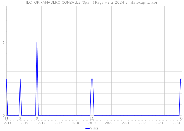 HECTOR PANADERO GONZALEZ (Spain) Page visits 2024 